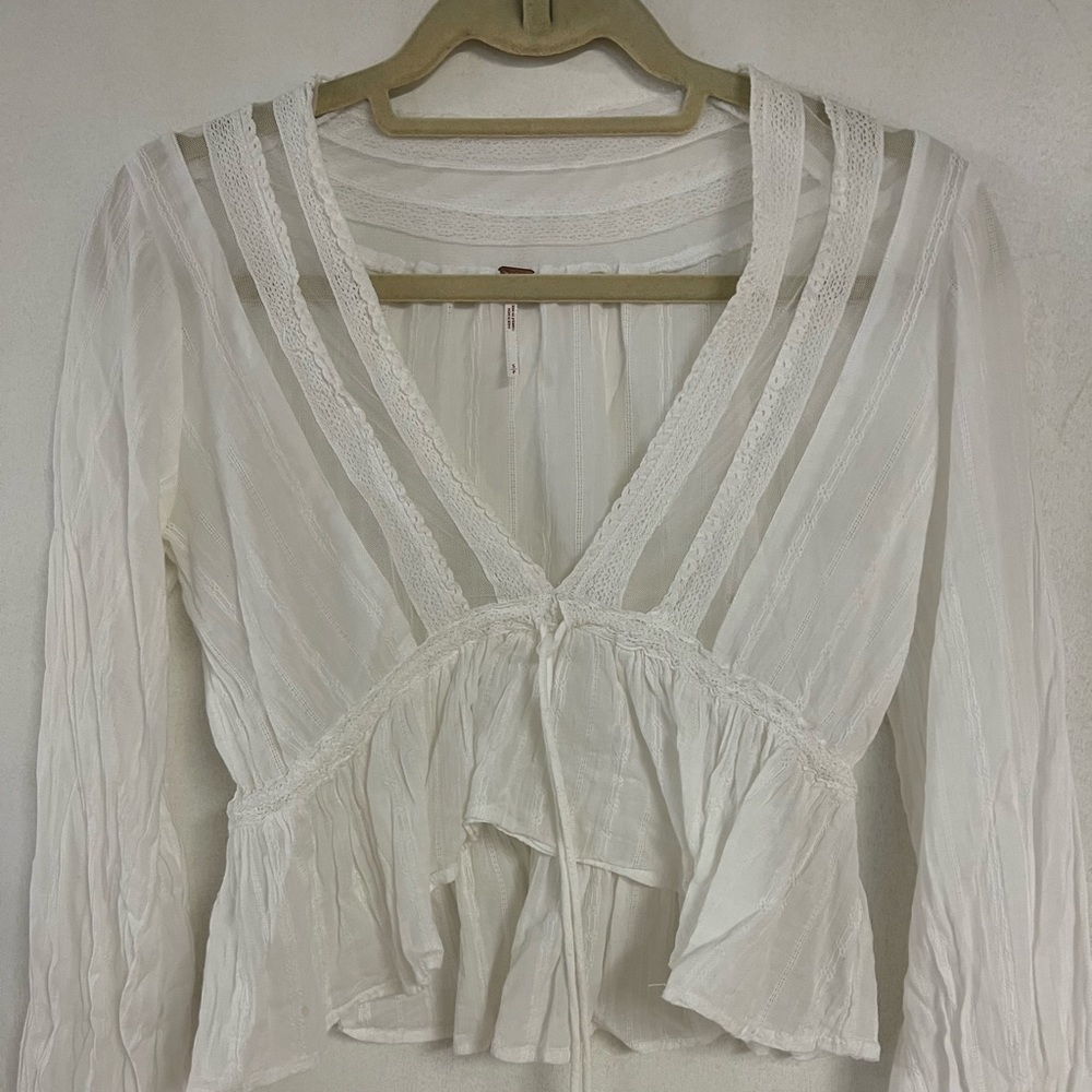 Free people cropped blouse
